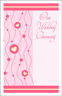 Wedding Program Cover Template 14B - Graphic 10